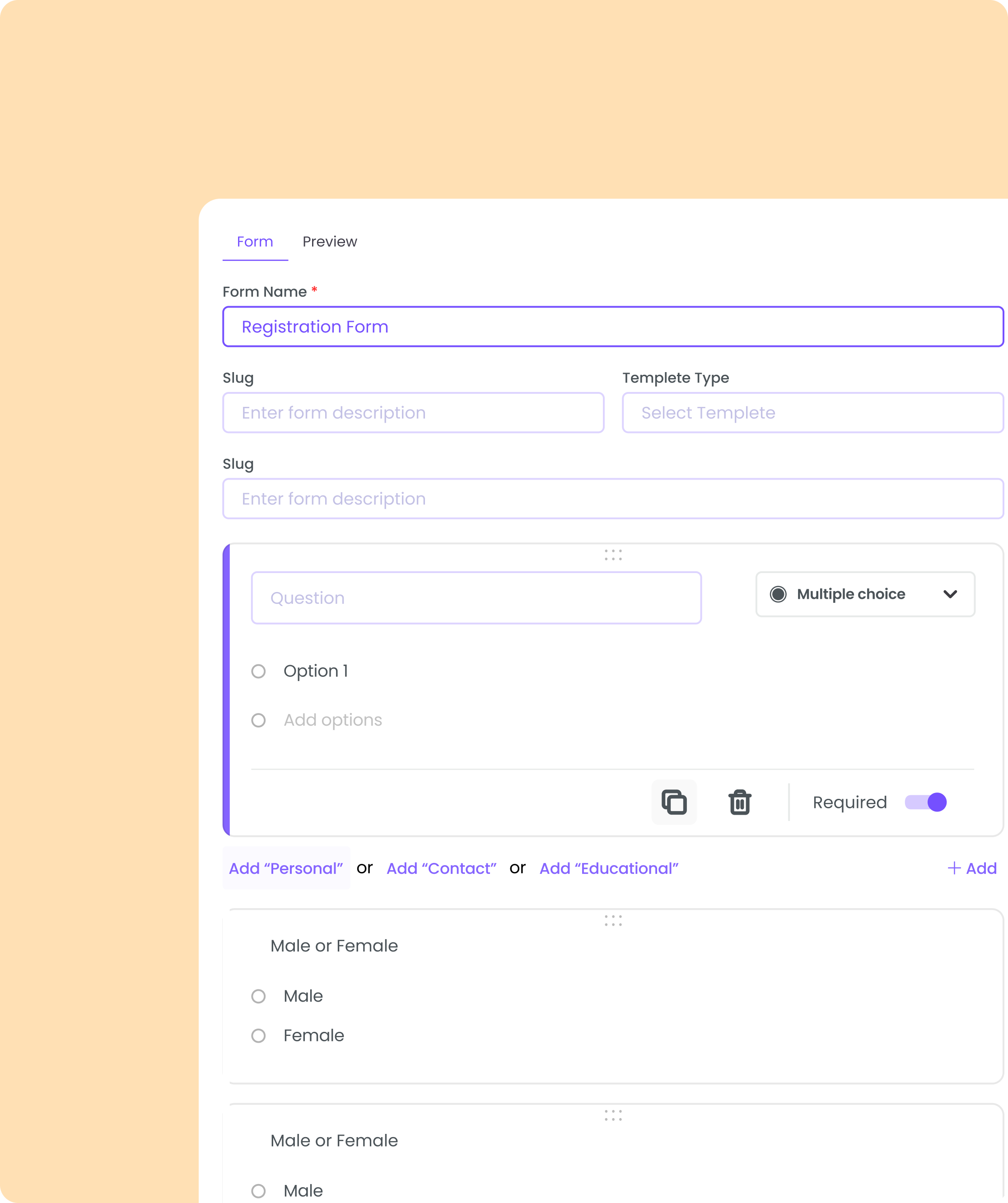 Dynamic Forms and Campaign Management